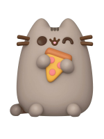 Pusheen eating a different slice of pizza, also great